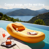 Chaise longue gonflable de loisirs natation chaise longue de plage matelas d'air paresseux chaise longue flottante imperméable