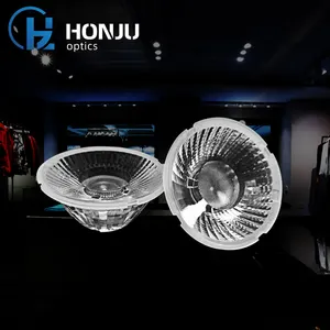 COB LED chiếu PMMA chất liệu chùm hẹp chiếu sáng trong nhà sân khấu trang sức tường máy giặt đèn tại chỗ LED ống kính