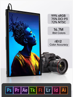 Monitor portabel 13.3 "14" 15.6 "17.3" 18.5 P IPS FHD, antarmuka USBC, Laptop dan aksesori game seluler mudah dibawa