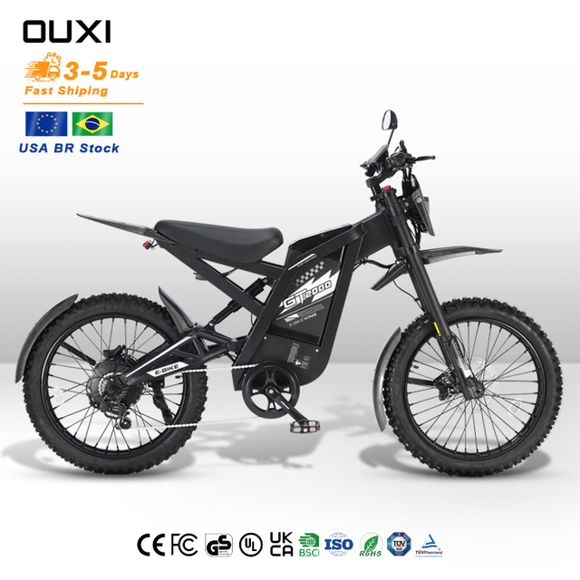 OUXI Hot Sale GT2000 Electric Mountain Bike Electric Bicycle 60V 2000W 1000W High Battery Capacity USA BR Stock E Bike