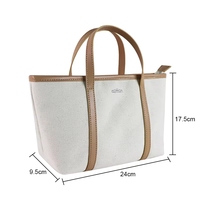 Sac fourre-tout en toile personnalisable avec poignée en corde de coton, motif créatif, petite taille, pour cosmétiques, avec poignée supérieure, idéal pour la publicité