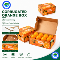 Boîtes d'emballage pour fruits et légumes en carton ondulé personnalisables, doublées d'une éponge, fabriquées à partir de matériaux recyclés, vente en gros professionnelle