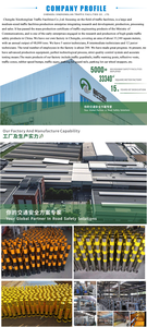 XZL 42 بوصة ارتفاع مكافحة التصادم التحكم في حركة المرور مربط الصلب الأصفر مع سطح البلاستيك حماية درب المركبة - Product Image 6