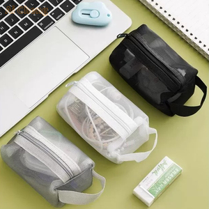 Mini lưu trữ di động Túi Lưới Trong Suốt mục nhỏ lưu trữ Túi Chìa Khóa Son môi Tai nghe Sạc túi lưu trữ cầm tay - Product Image 1