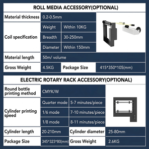 Imprimante d'autocollants UV DTF A3, imprimante à plat UV de bureau H301 pour l'impression de coques de téléphone, de cylindres et de rouleaux - Product Image 4
