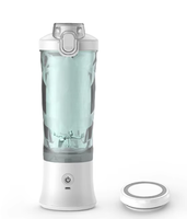 Mini Elektrische Fruitpers Milkshake Machine Draagbare IJsvergruizer Blender Beker Oranje Draagbaar Thuis USB Oplaadbare Blender