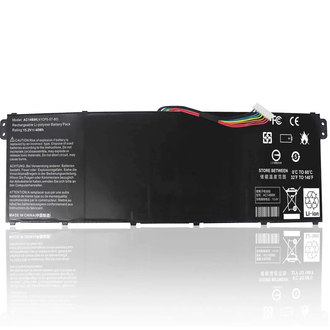 Ac14b3k 15.2V 48Wh máy tính xách tay có thể sạc lại pin thay thế cho Acer Chromebook 13 CB5-311 ac14b7k kt.0040g. 004 ac14b8k máy tính xách tay