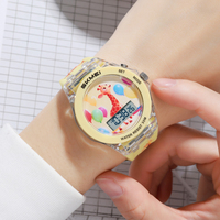 Montre numérique pour enfants SKMEI Factory 2646, design mignon et adorable, montre-bracelet pour enfants, design de dessin animé, étanche, en silicone, Reloj