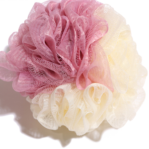 Esponja exfoliante de dos colores para ducha, esponja de baño de red, Bola de limpieza para el cuidado de la piel - Product Image 5