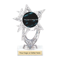 Hypercrafts pas cher en gros nom individuel personnalisé gravé trophée de cristal vierge de haute qualité avec base souvenirs cadeaux