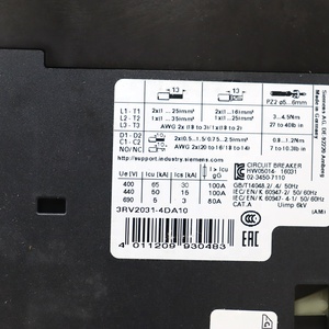 Interrupteur de protection moteur Siemens 3RV2031-4DA10 d'origine, neuf, 12-16A 3P, pour machine d'automatisation industrielle - Product Image 3