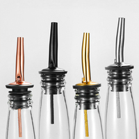 Dispensador de Licor de Acero Inoxidable 304 con Color Personalizado OEM, Vertedor Rápido para Botellas de Vino con Funda Antipolvo para Bares de Hotel