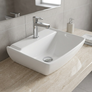 Articles sanitaires en céramique pour la cuisine-Lavabo de comptoir de table en porcelaine, fourni par Indian Factory Vistaar Brand - Product Image 5