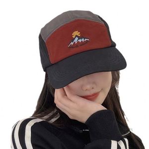 Street Color Matching Five-piece Adjustable Polyester/Cotton Geometric Pattern Korean Version Summer Outdoor <b>Cap</b> <b>Baseball</b> <b>Cap</b> - Product Image 5