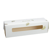 Vente en gros de mini boîte de gobelets à gâteaux en papier cartonné personnalisé emballage de beignets pour boulangerie avec impression sur fenêtre boîte à biscuits pour biscuits
