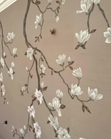 Papel Tapiz Bordado con Cuentas Pintado a Mano en 3D Personalizado, Arte Mural de Lujo, Papel Tapiz Moderno para Decoración de Interiores de Dormitorios y Salas de Estar