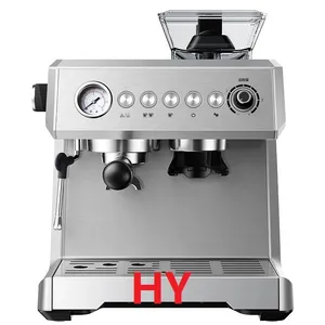 220V 2L 1350W 58Mm filtro 20Bar bomba frijol a taza máquina de café Espresso cafetera con molinillo máquina de café