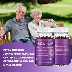 Natural Joint Support Glucosamine Chondroitin Gummy Extra Strength Joint Flexibility Immune Support Chondroitin Gummies