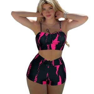 <span class=keywords><strong>Taille</strong></span> <span class=keywords><strong>haute</strong></span> <span class=keywords><strong>Boxer</strong></span> femmes <span class=keywords><strong>maillot</strong></span> <span class=keywords><strong>de</strong></span> <span class=keywords><strong>bain</strong></span> fendu nouveau Style européen américain transfrontalier Sexy Design Angle Internet Bikinis vêtements <span class=keywords><strong>de</strong></span> plage - Product Image 5