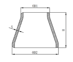 Chất lượng cao tùy chỉnh ASME <span class=keywords><strong>b16.9</strong></span> mông Hàn Phụ Kiện đường ống màu đen xám Carbon thép đồng tâm giảm tốc - Product Image 6