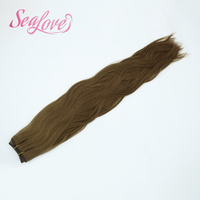 Extensions de cheveux humains vierges Remy 100% russes, double tirage, ondulation naturelle, toutes couleurs, trames machine, vente en gros