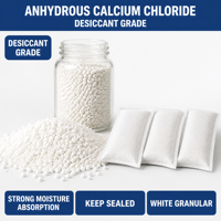 Chlorure de calcium anhydre en poudre, haute pureté, qualité industrielle, produit chimique