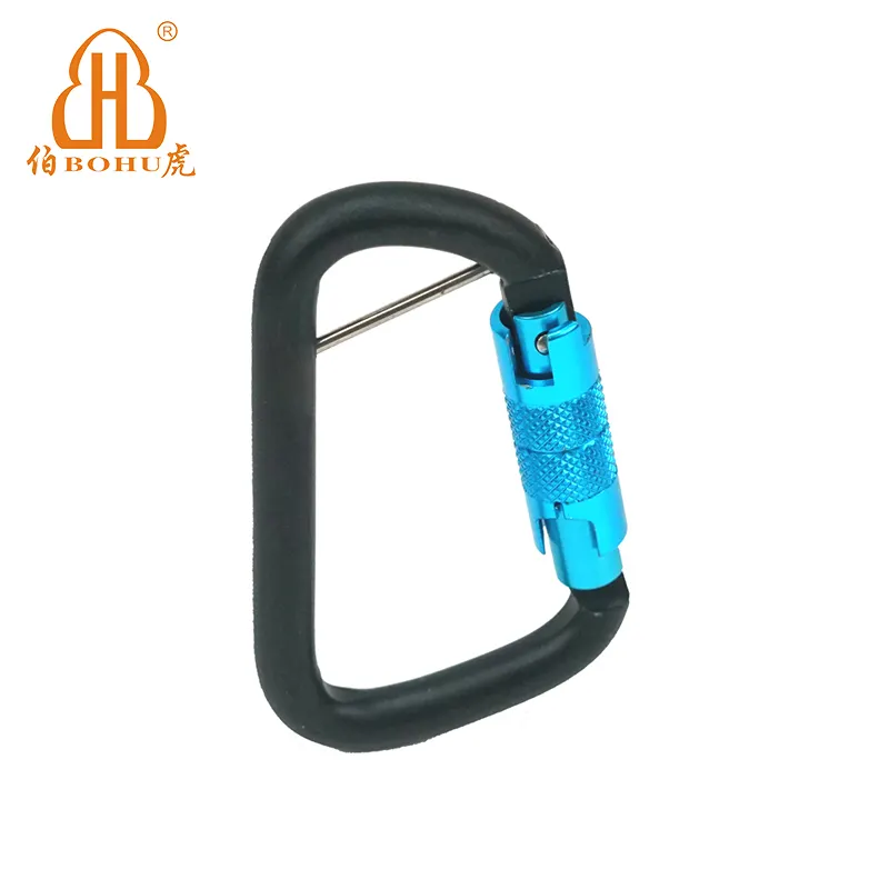 Móc Leo Núi Bằng Nhôm BOHU, Móc Khóa Carabiner Leo Núi Có Chốt