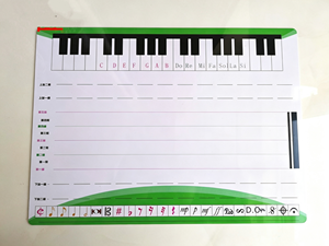Pizarra Blanca de Borrado en Seco con Diseño de Teclado de Piano para Práctica Musical, Material Educativo, Adhesivos para Notas Musicales, Venta al Por Mayor - Product Image 3