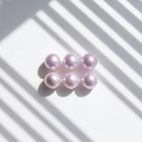 Perles rondes naturelles Edison de 15-16 mm, perles d'eau douce blanches nues à l'éclat aurore pour la fabrication de bijoux personnalisés, vente en gros