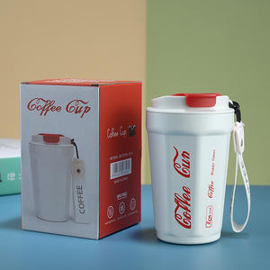 NOUVEAU Tasse à café isolée de 390ml, <span class=keywords><strong>bouteille</strong></span> d'eau thermique en acier inoxydable 304, tasse de voiture portable, idée cadeau - Product Image 3