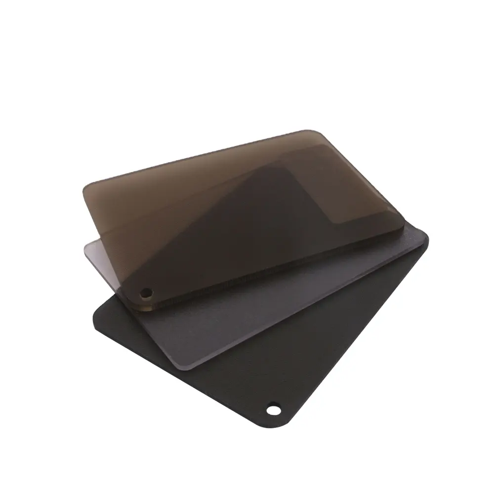 Feuille de plastique ABS noire transparente, couverture dure haute densité, feuille ABS de Surface texturée