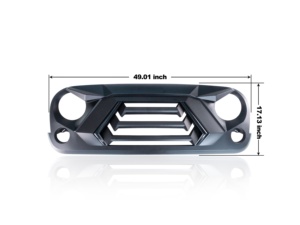 N2 - <span class=keywords><strong>Calandre</strong></span> <span class=keywords><strong>Jeep</strong></span> <span class=keywords><strong>Angry</strong></span> Face 2022 avec clignotant ambre et lumière de griffe incluses pour les séries JK / JL / TJ - Product Image 5