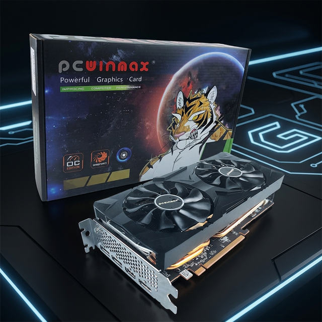 PCWINMAX Original RX 5700 XT 8GB GDDR6 256Bit Gaming Graphics Card Wholesale in Stock for Desktop Computer Builds