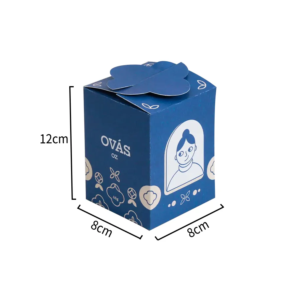 Impresión personalizada de la tarjeta de papel para llevar caja de Pastel dulce regalo pastel caja de embalaje con lata y pegatina