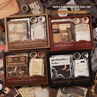 Kit de Journalisation Multithème Imprimé Culturel et Créatif, Ensemble d'Autocollants Transfrontaliers, Fournitures Rétro, Coffret Cadeau