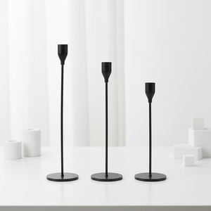 Elegant Gold <strong>Brass</strong> Eco-Friendly <strong>Candlestick</strong> <strong>Holder</strong> for Weddings Easter Christmas-High Quality Romantic Festive Birthday - Product Image 1
