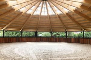 Area di Addestramento Coperta con Struttura Metallica, Maneggio Circolare <span class=keywords><strong>per</strong></span> Scuole di Equitazione o Stalle Private - Product Image 3