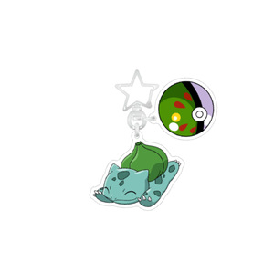 Elf BKM Pikachu llavero UV impreso estilo de dibujos animados que rodea la secundaria para el juego de Pokemon Material plástico Acrílico - Product Image 5