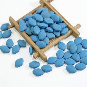 Blue <b>Herbal</b> <b>Supplement</b> Tablets Whole Herb Tablets Coated Oval Dietary <b>Supplement</b> for Daily Wellness - Product Image 1
