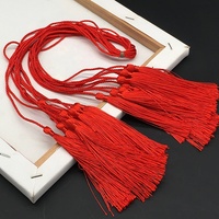 Cordon torsadé tressé gland garniture Double tête longue macramé cordon reliure corde pour artisanat maison Textile rideau vêtement décor