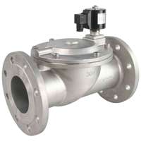 Vanne Solénoïde DNOVA en Acier Inoxydable AISI 304/1.4301 Viton DN25-100 10bar 220V NC