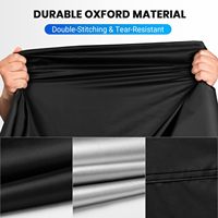 210D Heavy Duty Imperméable et UV Durable Moto Couverture Moto Pare-Soleil Argent Pluie Couverture Moto