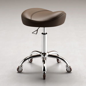 Tabouret rond en cuir HUIYI <span class=keywords><strong>pour</strong></span> salon de coiffure, salon de beauté et soins des <span class=keywords><strong>ongles</strong></span>, mobilier de salon commercial - Product Image 2