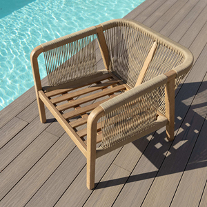 Set di Mobili da Giardino di Lusso, Sedia in Legno con Corda - Meli - Product Image 6