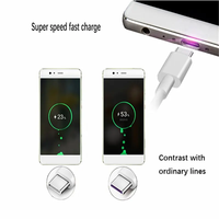 Cable de Datos USB Tipo-C TPE Trenzado USB3.0 Estable de 5 Gbps, Función de Carga Rápida de 5 A, Conductor de Cobre Estañado, 12 Meses de Garantía