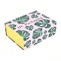 Boîte cadeau de maquillage haut de gamme avec fermeture magnétique, design personnalisé avec logo de marque, matériau en papier durable, emballage de beauté premium