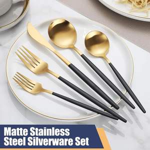 Juego de cubiertos de metal de alta resistencia de diseño ergonómico duradero y ligero Ideal para cenas familiares restaurantes y servicios de catering - Product Image 5