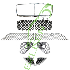 Nueva rejilla de parachoques delantero, rejilla de salida de aire lateral, Cromo Negro para 2019 + para Bentley GT Mulliner, reemplazos 3SD853597 3SD807676A - Product Image 3