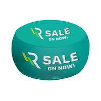 Table gonflable ignifuge personnalisée avec impression par sublimation, couleur et logo sur mesure pour affichage publicitaire