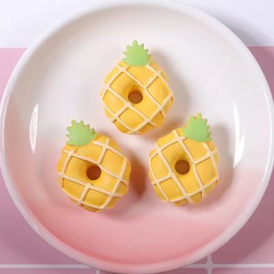 Phong Cách Mới Phẳng Trở Lại Vòng Doughnut Nhựa Cabochon Tay Vẽ Thủ Công Thủ Công Cho Trâm & Đồ Trang Sức Làm Thực Phẩm Chủ Đề Quà Lưu Niệm - Product Image 2